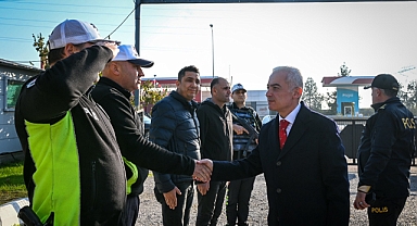 Vali Turan’dan Babaeski’de 7/24 Görev Başındaki Trafik Ekiplerine Moral Ziyareti