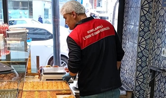 Vize'de Pastacılık Ve Tatlıcılık İşletmelerine Düzenli Denetim