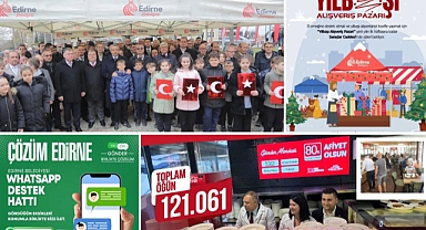 EDİRNE BELEDİYESİ’NDEN YILIN SON HAFTASINDA YOĞUN ÇALIŞMA