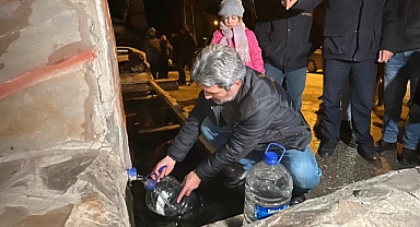 Edirne'de 10 gündür suların akmadığı mahalleliden tepki