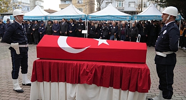 Hayatını kaybeden polis memuru son yolculuğuna uğurlandı