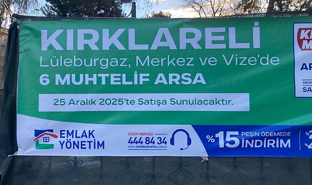 Kırklareli’nde 6 Arsa Satışa Çıkıyor