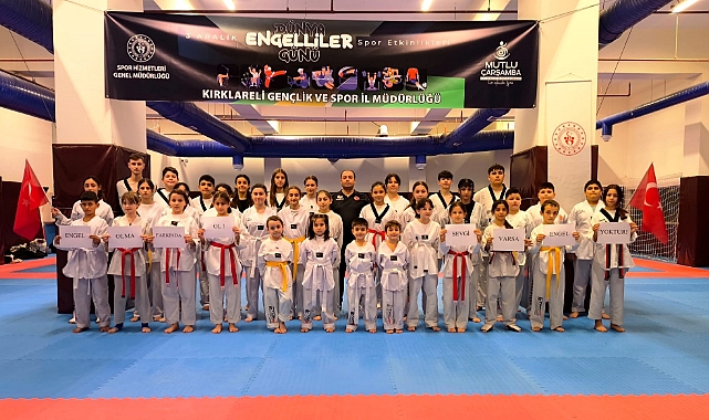 Kırklareli’nde Engelliler Günü İçin Taekwondo Farkındalık Etkinliği