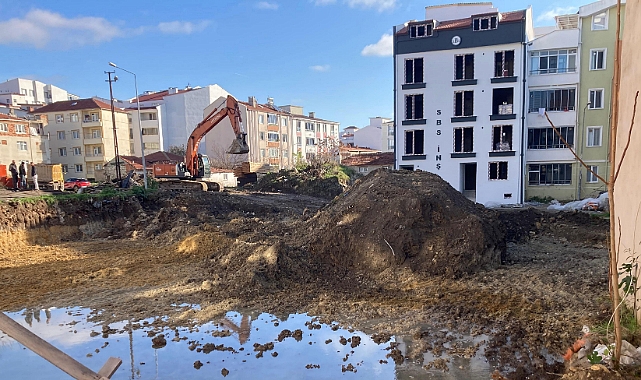 Kırklareli'nde İnşaatlar Kışa Rağmen Durmuyor