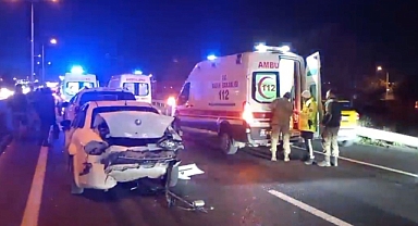 Tekirdağ'da 5 araçlı zincirleme kaza; 5 yaralı