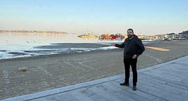 Tekirdağ’da deniz 20 metre çekildi