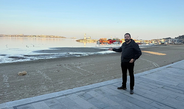 Tekirdağ’da deniz 20 metre çekildi