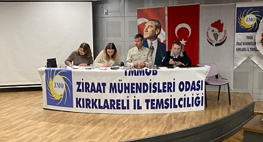 Ziraat Mühendisleri Odası Kırklareli Olağan Genel Kurulu Yapıldı 