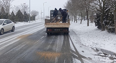 Babaeski Belediyesi Kar Ve Buzlanmaya Karşı Teyakkuzda