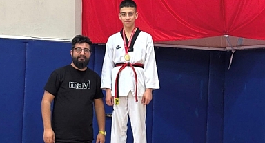 Babaeski'li Öğrenci Kuzey Hasoğlu Taekwando’da İl Birincisi Oldu