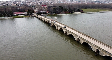 Edirne'de son yağışlarla nehirlerin debisi arttı, üretici umutlandı