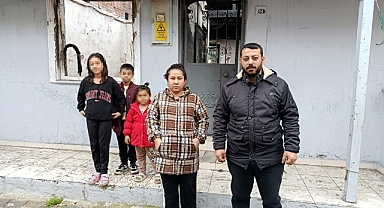 Evleri yanan 3 çocuklu aile, yardım eli bekliyor
