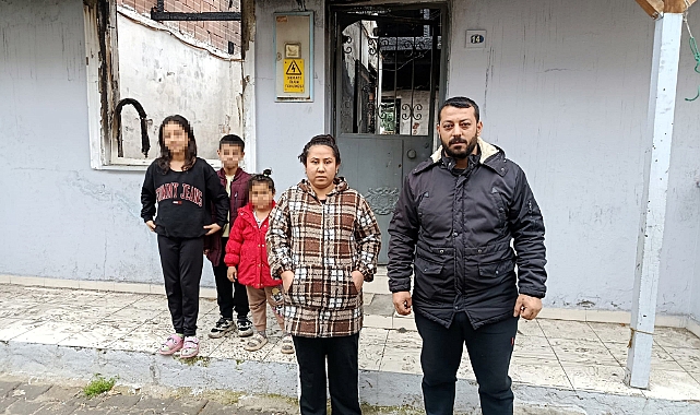 Evleri yanan 3 çocuklu aile, yardım eli bekliyor