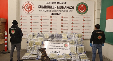 Kapıkule'de 144 kilo 732 gram esrar ele geçirildi