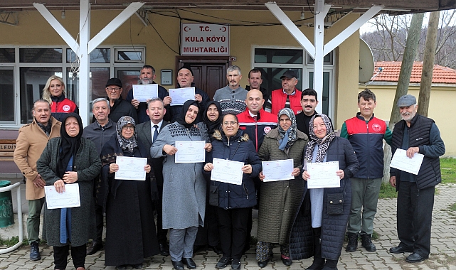 Kula Köyü’nde Arıcılık Kursu Tamamlandı
