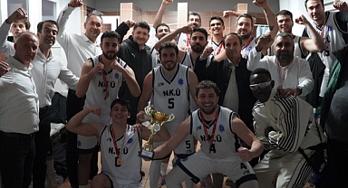 TNKÜ Basketbol Takımı Namağlup Şampiyon: Hedef Üst Ligler!