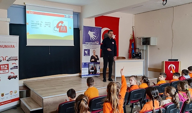 Acil Durumda 112 Bilinci Küçük Yaşta Aşılanıyor