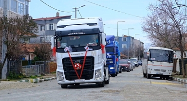 TIR, gelin arabası oldu