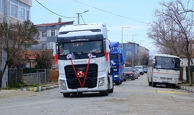 TIR, gelin arabası oldu