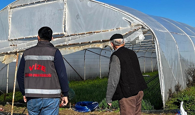 Vize’de Örtü Altı Tarım Alanlarına Yakın Takip