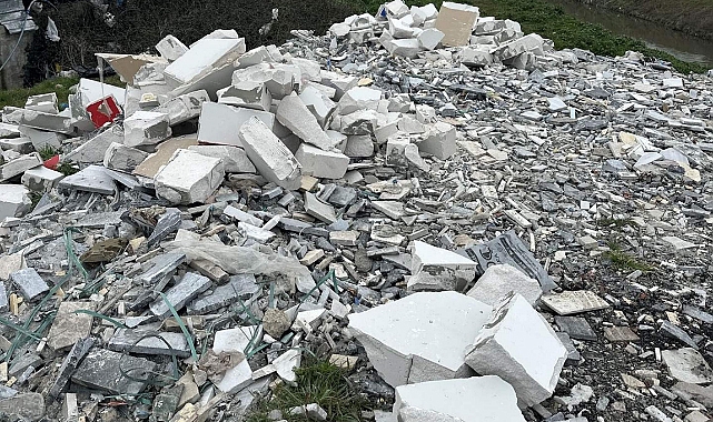 Dere yatağına atık döken kişiye 50 bin lira ceza