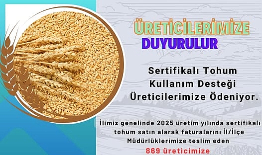 Kırklareli Çiftçisine Müjde: Sertifikalı Tohum Kullanım Desteği Başladı