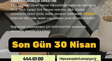 Kırklareli’nde Sanayi İşletmelerine Önemli Uyarı