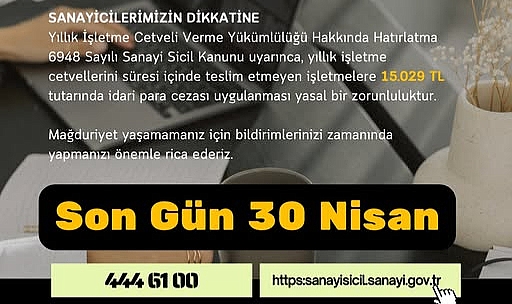 Kırklareli’nde Sanayi İşletmelerine Önemli Uyarı