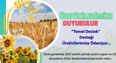 Kırklareli’nde Üreticilere “Temel Destek” Ödemesi Başladı