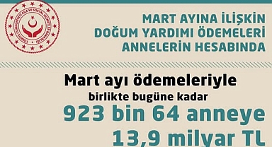 Mart Ayı Doğum Yardımı Ödemeleri Hesaplara Yatırıldı