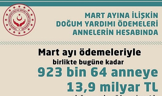 Mart Ayı Doğum Yardımı Ödemeleri Hesaplara Yatırıldı
