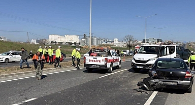 Tekirdağ'da zincirleme kaza; 5 yaralı