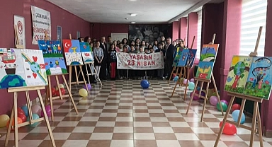 23 Nisan Coşkusu Resim Sergisiyle Taçlandı