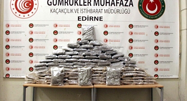 Kapıkule'de 60 kilo esrar ele geçirildi; 5 gözaltı