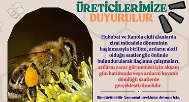 Kırklareli’nde Üreticilere Kritik Uyarı: Hububat ve Kanola Tarlalarında İlaçlama Saatine Dikkat!