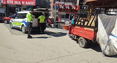 Plakasız motosiklet ve triportörün sürücülerine 126 bin lira ceza