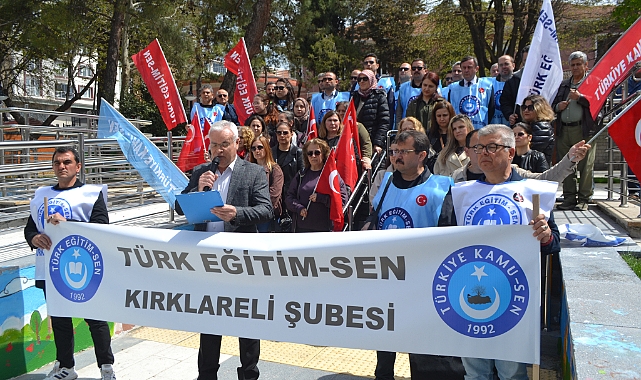TÜRK EĞİTİM-SEN KIRKLARELİ ŞUBESİ’NDEN SİVEREK SALDIRISINA SERT TEPKİ
