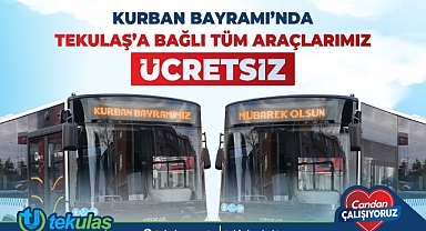 Kurban Bayramı’nda Tekirdağ’da Ulaşım Ücretsiz Olacak