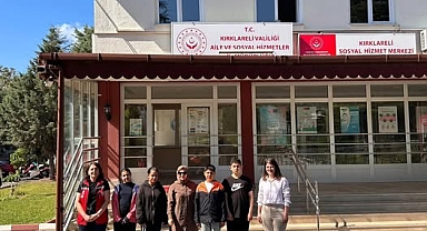 Tevfik Fikret Ortaokulu Öğrencilerinden Sosyal Hizmet Merkezine Anlamlı Ziyaret